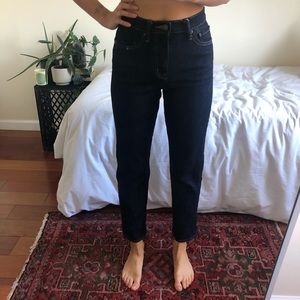 uniqlo dark wash jeans